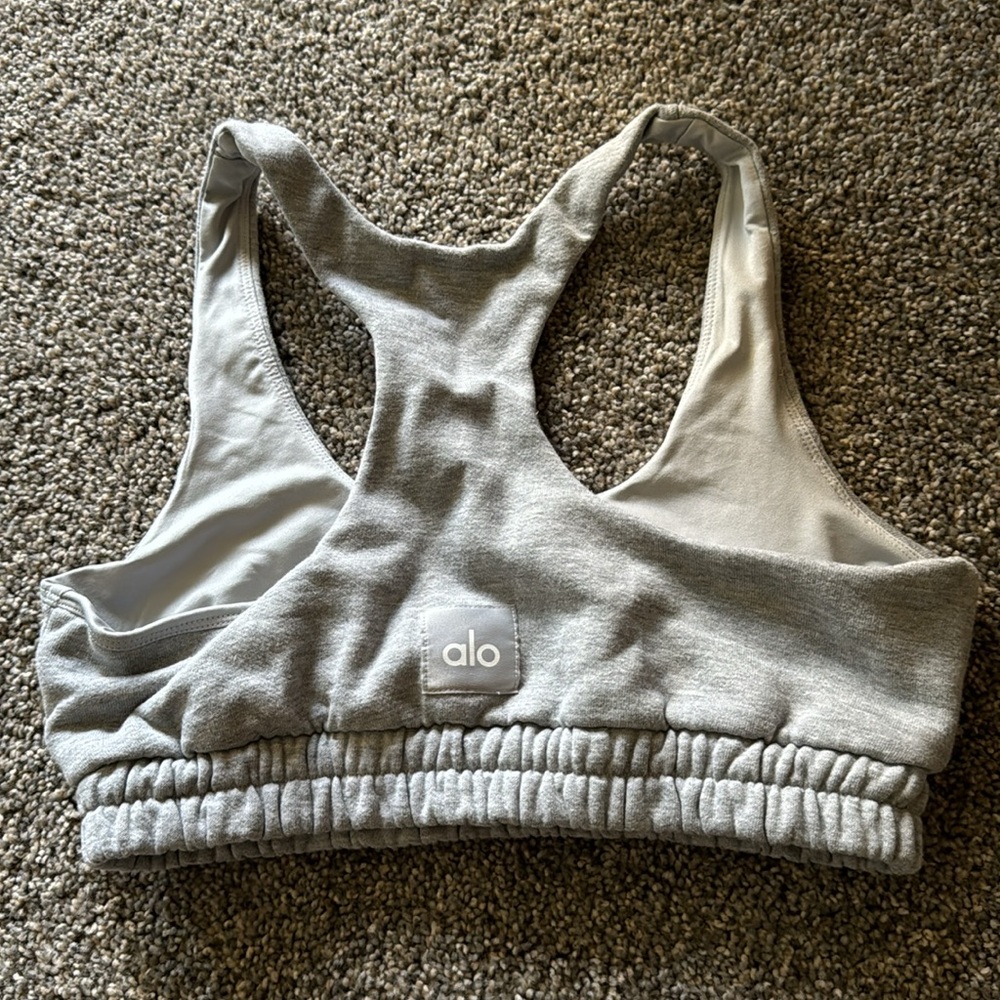 Alo Scoop Neck Sweatshirt Bra